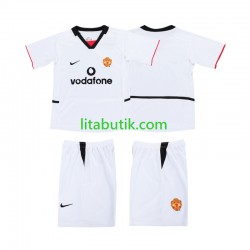 Manchester United 2003 Barn Borta Fotbollströja 2002 Kortärmad Manchester United 2003 Barn Borta Fotbollströja 2002 Kortärmad