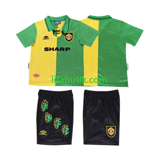 Manchester United 1992 1994 Retro Barn Tredje Fotbollströja Kortärmad