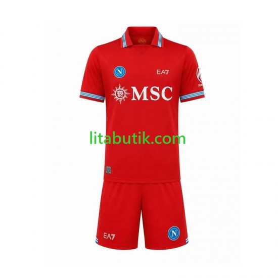 SSC Napoli Barn Tredje Fotbollströja 2026-2027 Kortärmad