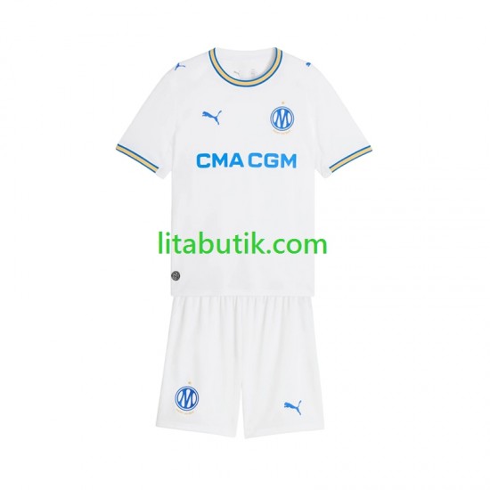 Olympique de Marseille Barn Hemma Fotbollströja 2026-2027 Kortärmad