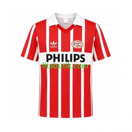 PSV Eindhoven 1990 Retro Män Hemma Fotbollströja Kortärmad