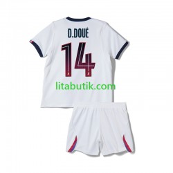 Paris Saint-Germain Desire Doue 14 Barn Borta Fotbollströja 2026-2027 Kortärmad