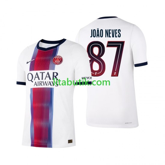 Paris Saint-Germain Joao Neves 87 Män Borta Fotbollströja 2026-2027 Kortärmad