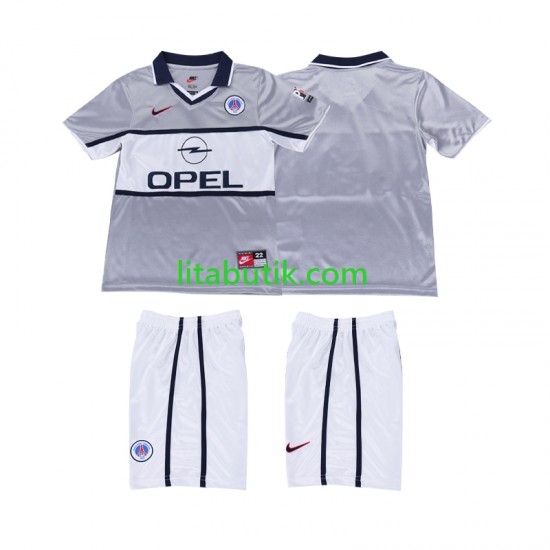 Paris Saint-Germain 2000 2001 Retro Barn Borta Fotbollströja Kortärmad