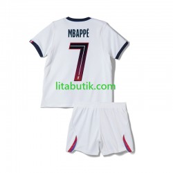 Paris Saint-Germain Mbappé Kylian 7 Barn Borta Fotbollströja 2026-2027 Kortärmad