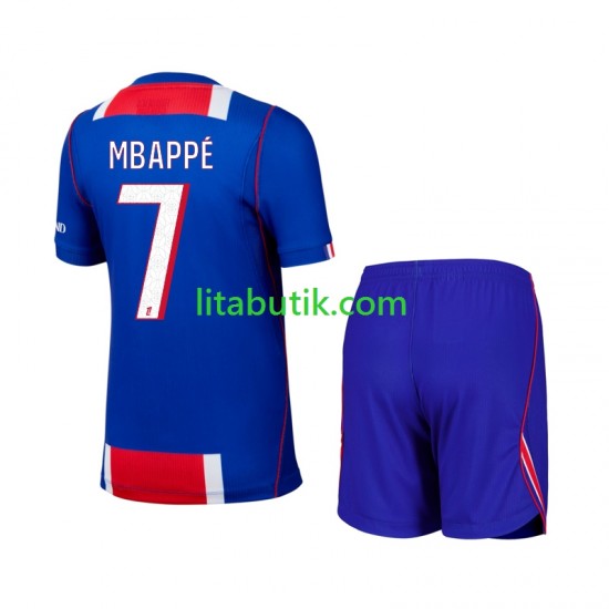 Paris Saint-Germain Mbappé Kylian 7 Barn Hemma Fotbollströja 2026-2027 Kortärmad