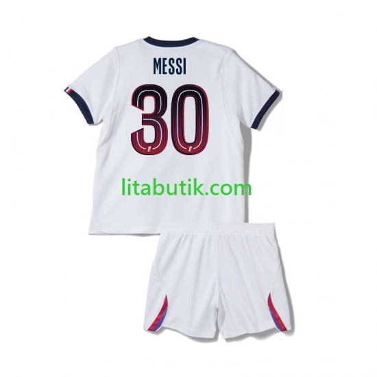 Paris Saint-Germain Lionel Messi 30 Barn Borta Fotbollströja 2026-2027 Kortärmad