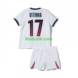 Paris Saint-Germain Vitinha 17 Barn Borta Fotbollströja 2026-2027 Kortärmad