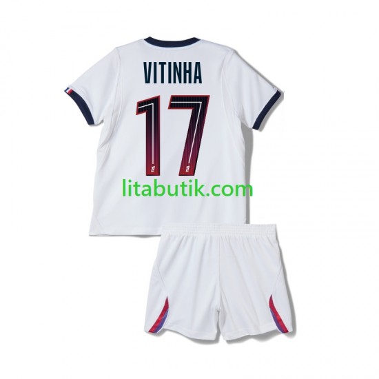 Paris Saint-Germain Vitinha 17 Barn Borta Fotbollströja 2026-2027 Kortärmad