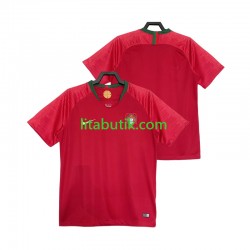 Portugal 2018 Retro Män Hemma Fotbollströja Kortärmad Portugal 2018 Retro Män Hemma Fotbollströja Kortärmad