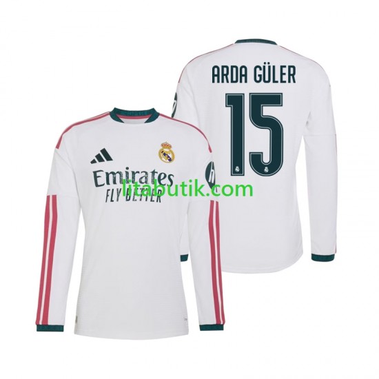 Real Madrid Arda Guler 15 Män Hemma Fotbollströja 2026-2027 Långärmad