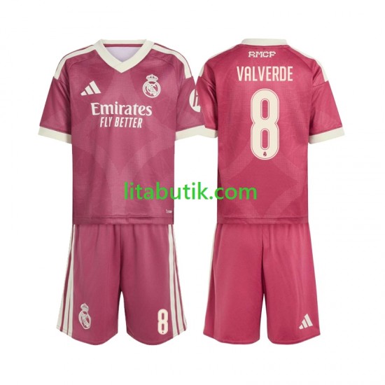 Real Madrid Federico Valverde 8 Barn Tredje Fotbollströja 2026-2027 Kortärmad