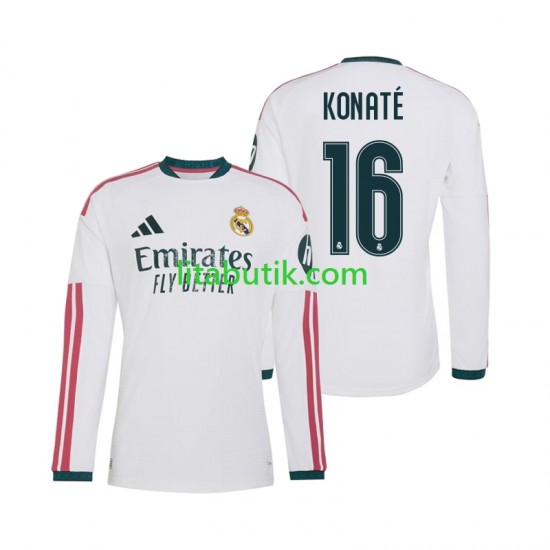 Real Madrid Ibrahima Konate 16 Män Hemma Fotbollströja 2026-2027 Långärmad