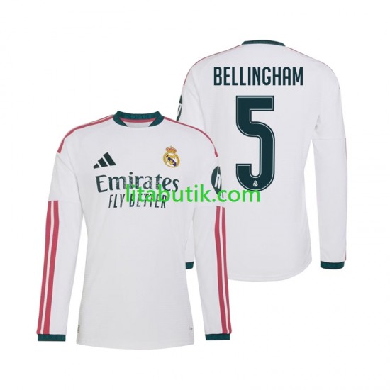 Real Madrid Jude Bellingham 5 Män Hemma Fotbollströja 2026-2027 Långärmad
