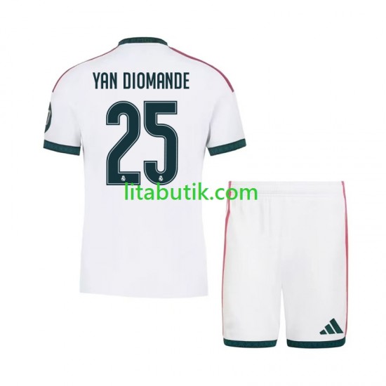 Real Madrid Yan Diomande 25 Barn Hemma Fotbollströja 2026-2027 Kortärmad