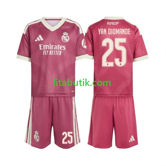 Real Madrid Yan Diomande 25 Barn Tredje Fotbollströja 2026-2027 Kortärmad