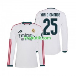 Real Madrid Yan Diomande 25 Män Hemma Fotbollströja 2026-2027 Långärmad Real Madrid Yan Diomande 25 Män Hemma Fotbollströja 2026-2027 Långärmad