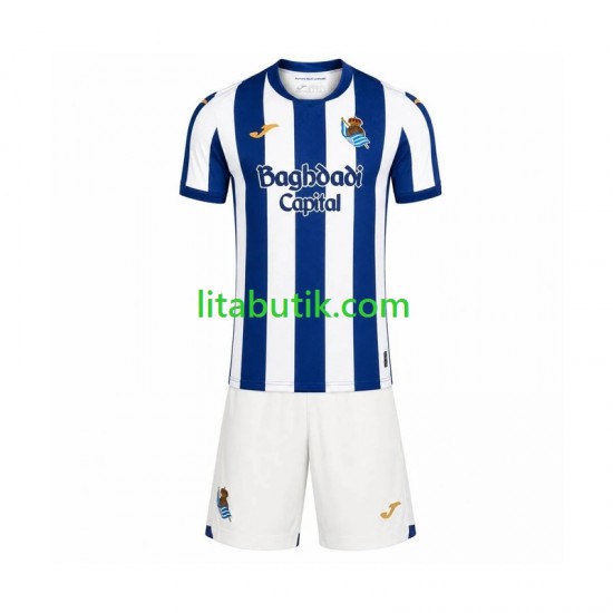 Real Sociedad Barn Hemma Fotbollströja 2026-2027 Kortärmad