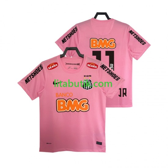 Santos Neymar JR 11 2012 2013 Retro Män Fjärde Fotbollströja Kortärmad