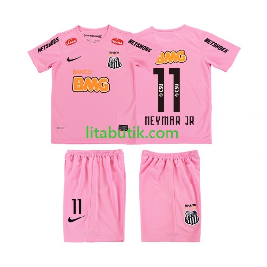 Santos Neymar JR 11 2012 2013 Retro Barn Fjärde Fotbollströja Kortärmad