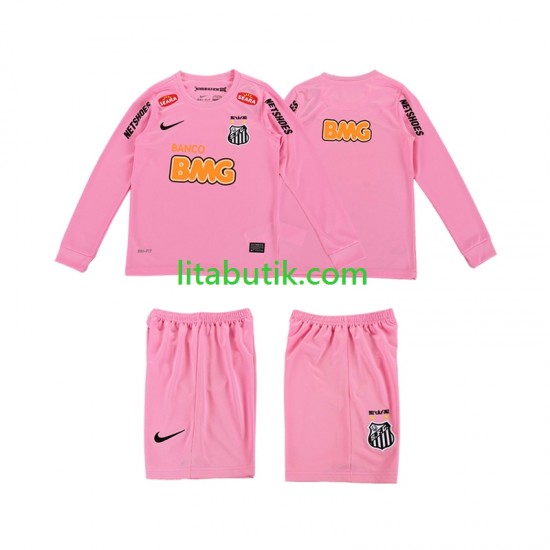 Santos 2012 2013 Retro Barn Fjärde Fotbollströja Långärmad