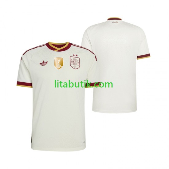 Spanien 2-star Män Borta Fotbollströja 2026-2027 Kortärmad