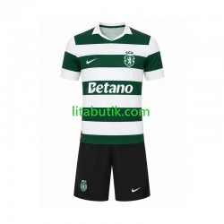 Sporting Lissabon Barn Hemma Fotbollströja 2026-2027 Kortärmad