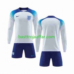 England Barn Hemma Fotbollströja VM 2022 Långärmad England Barn Hemma Fotbollströja VM 2022 Långärmad