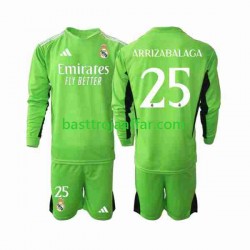 Real Madrid Kepa Arrizabalaga 25 Målvakt Barn Hemma Fotbollströja 2023-2024 Långärmad