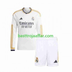 Real Madrid Barn Hemma Fotbollströja 2023-2024 Långärmad Real Madrid Barn Hemma Fotbollströja 2023-2024 Långärmad