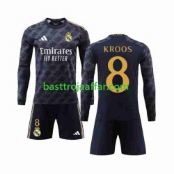 Real Madrid Kroos 8 Barn Borta Fotbollströja 2023-2024 Långärmad