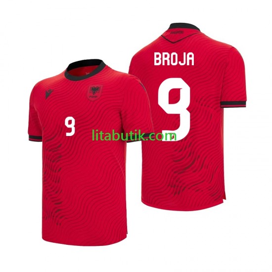 Albanien Armando Broja 9 Män Hemma Fotbollströja VM 2026 Kortärmad