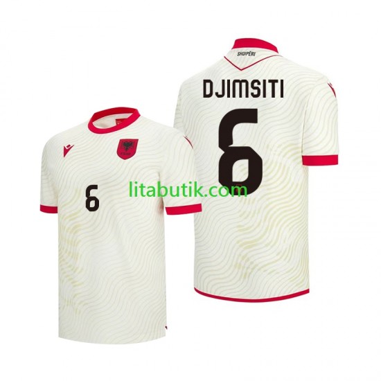 Albanien Berat Djimsiti 6 Män Borta Fotbollströja VM 2026 Kortärmad