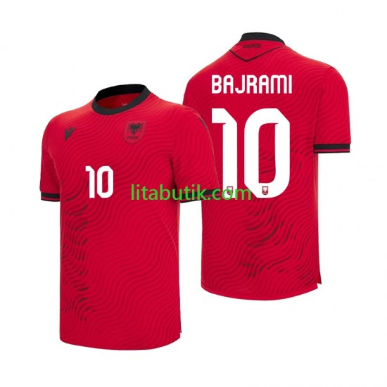 Albanien Nedim Bajrami 10 Män Hemma Fotbollströja VM 2026 Kortärmad