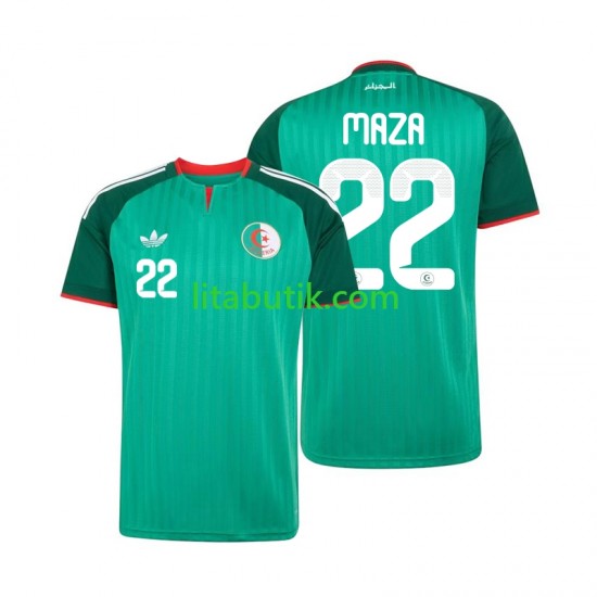 Algeriet Ibrahim Maza 22 Män Borta Fotbollströja 2026 Kortärmad