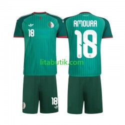 Algeriet Mohamed Amoura 18 Barn Borta Fotbollströja 2026 Kortärmad