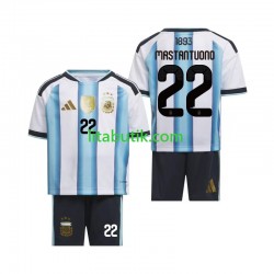 Argentina Franco Mastantuono 22 Barn Hemma Fotbollströja VM 2026 Kortärmad