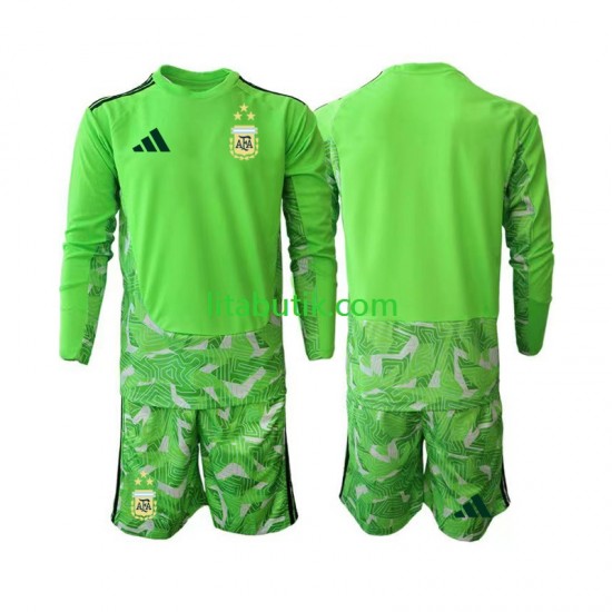 Argentina Målvakt Barn Tredje Fotbollströja VM 2026 Långärmad