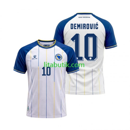 Bosnien Hercegovina Ermedin Demirovic 10 Män Borta Fotbollströja VM 2026 Kortärmad