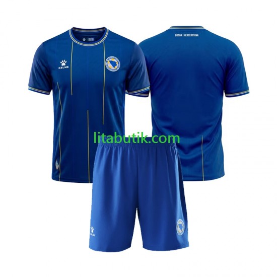 Bosnien Hercegovina Barn Hemma Fotbollströja VM 2026 Kortärmad