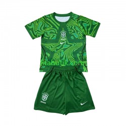 Brasilien Målvakt Barn Borta Fotbollströja VM 2026 Kortärmad Brasilien Målvakt Barn Borta Fotbollströja VM 2026 Kortärmad
