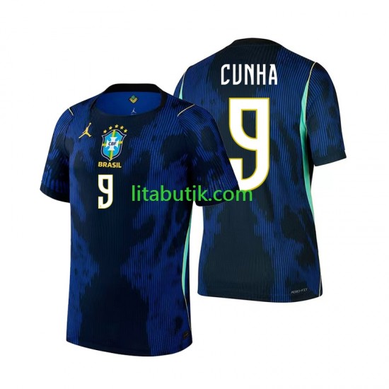 Brasilien Matheus Cunha 9 Män Borta Fotbollströja VM 2026 Kortärmad
