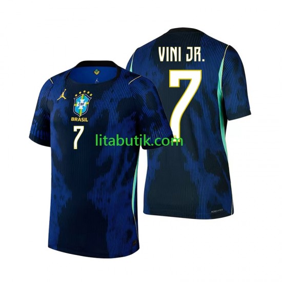 Brasilien Vinicius Junior 7 Män Borta Fotbollströja VM 2026 Kortärmad