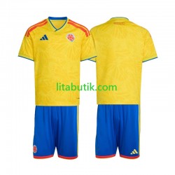 Colombia Barn Hemma Fotbollströja VM 2026 Kortärmad Colombia Barn Hemma Fotbollströja VM 2026 Kortärmad