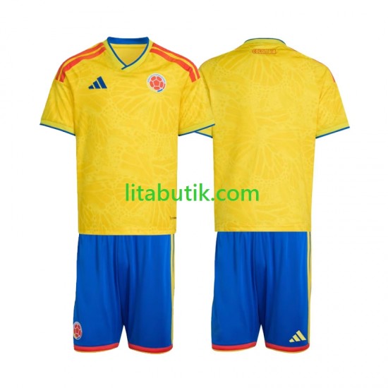 Colombia Barn Hemma Fotbollströja VM 2026 Kortärmad