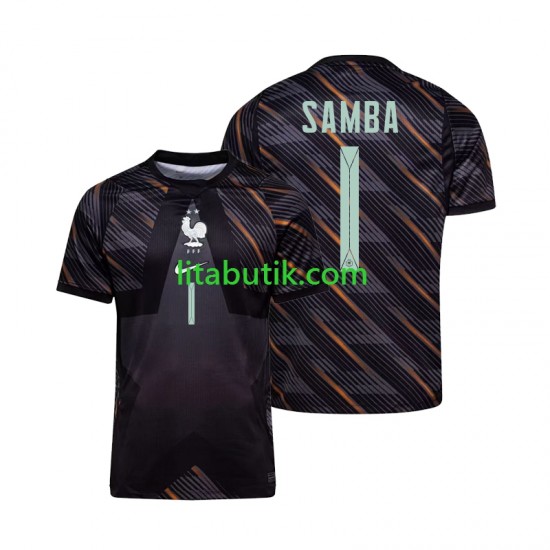 Frankrike Brice Samba 1 Målvakt Män Hemma Fotbollströja VM 2026 Kortärmad