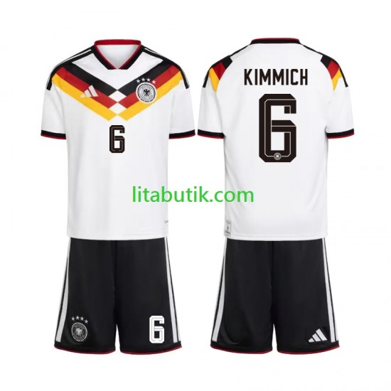 Tyskland Joshua Kimmich 6 Barn Hemma Fotbollströja VM 2026 Kortärmad