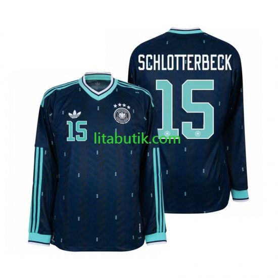 Tyskland Nico Schlotterbeck 15 Män Borta Fotbollströja VM 2026 Långärmad