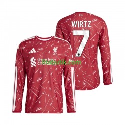 Liverpool Florian Wirtz 7 Män Hemma Fotbollströja 2026-2027 Långärmad Liverpool Florian Wirtz 7 Män Hemma Fotbollströja 2026-2027 Långärmad