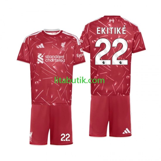 Liverpool Hugo Ekitike 22 Barn Hemma Fotbollströja 2026-2027 Kortärmad
